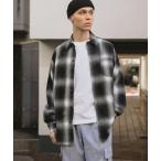 シャツ CALTOP/キャルトップ L/S SHIRT PLAID 長袖シャツ オンブレチェックシャツ シャドーチェック メンズ レディース
