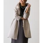 ブルゾン ジャンバー グログランロングジャケット レディース