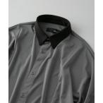 シャツ 「UNIIT/ユニット」衿配色　襟刺繍　ドルマンスリーブシャツ　ビッグシルエット　韓国モード　フラワー刺繍 メンズ レディース