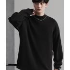 セーター ニット ウォッシャブルミラノリブモックネックルーズニット メンズ レディース