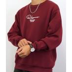 トレーナー スウェット 「GROOVY STORE」バックプリント裏起毛スウェットクルー メンズ レディース