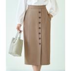 スカート 「あたたか裏起毛シリーズ」シークレットゴム・ミモレ丈ナロー美脚スカート