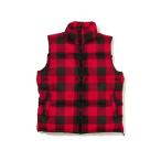 ダウンベスト ダウン メンズ BUFFALO CHECK NYLON DOWN VEST