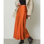 スカート サテンナロースカート