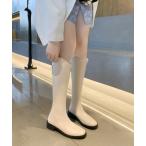ブーツ バックジップ ロングブーツ レディース