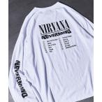 tシャツ Tシャツ 限定展開 NIRVANA/ニルヴァーナ 別注 ビッグシルエット バックプリント ロングスリーブTシャツ/NEVER MIND/ロン