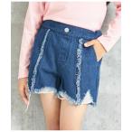 パンツ ダメージデニムショートパンツ キッズ 子供服 女の子