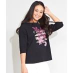 tシャツ 「Maunaloa」モダンキルト7分袖Tシャツ レディース