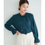 ブラウス シャツ キカプリントスカーフタイブラウス レディース