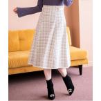 スカート 2023秋冬新作ラメツイードAラインスカート/MM347213