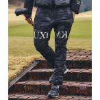 パンツ LUXEAKMPLUS(リュクスエイケイエムプラス)ゴルフ 中綿ロゴテーパードパンツ メンズ レディース