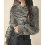 ショッピングセクシー ニット セーター クロップド丈ニットトップス レディース