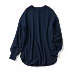 tシャツ ＩＥＤＩＴ　ハニカム柄ワッフル素材のバックボタンプルオーバー レディース