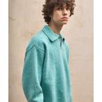 セーター ニット ルーズモヘアライクポロニット EMMA CLOTHES メンズ レディース