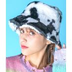 帽子 ハット an meets zakka カウ柄ファーハット レディース メンズ
