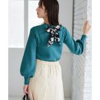 ニット セーター 「前後着用」スカーフツキ2WAYニット983985 レディース