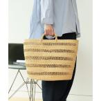 ショッピングカゴバッグ かごバッグ カゴバッグ Babaghuri / 水草の透かし編みかご 大