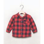 キッズ 「PETIT BATEAU」 「KIDS」チェック柄ジャケット 86 レッド