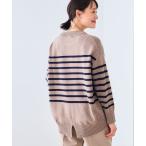 ニット セーター 洗えるバックスリットニット「CROSS FUNCTION/クロスファンクション」 レディース