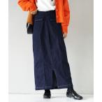 デニムスカート フロントポケット デニムタイトスカート