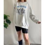 トレーナー スウェット 「 Jelly moo / ジェリームー 」  ダルメシアン グラフィック スウェット # レディース メンズ