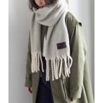 ストール マフラー ヘリンボンボリュームストール レディース