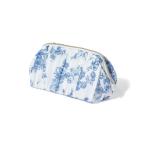 ポーチ クラシックフラワー ワイヤーポーチ ネイビー レディース