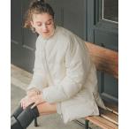 ダウン ダウンジャケット サイドジップ中綿ブルゾン レディース