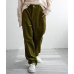 ショッピングコーデュロイ パンツ コーデュロイゆるテーパードパンツ レディース