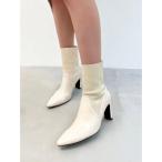 ブーツ ポインテッドトゥソックスブーツ レディース