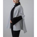 コート アウター サイドリボンケープコート レディース