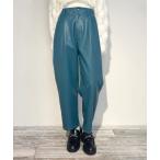 ショッピングサルエルパンツ パンツ フェイクレザーサルエル パンツ レディース