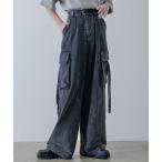 カーゴパンツ しの - Wide Denim Cargo Pants / ワイドデニムカーゴパンツ　made in INTER FACTORY メンズ