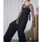 サロペット オーバーオール Curve bustier ベルトマークコンビネゾン レディース