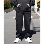 ショッピングカーゴ スウェットパンツ ジャージ カーゴパンツ/ スウェットカーゴパンツ バギーシルエット 裏起毛スウェットカーゴパンツ メンズ レディース