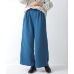 パンツ 裏起毛あったかワイドパンツ レディース