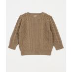 ニット セーター 「リンク」ケーブル綿ニットプルオーバー キッズ 子供服 女の子