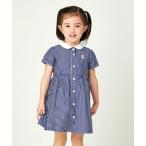 ワンピース シルエットベアストライプワンピース キッズ 子供服 女の子