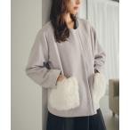 ノーカラーコート コート ポケットファーノーカラーコート２ レディース