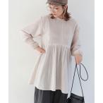ブラウス シャツ フリルタックチュニック レディース