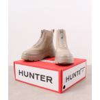ブーツ HUNTER レディース エクスプローラー アンクル ジップ フラットフォームブーツ レディース