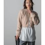 ニット セーター ラメフェザーショートカーディガン レディース