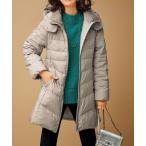 コート アウター フレンチダウン使いロング丈デザインコート レディース