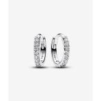 ショッピングピアス ピアス スパークリング ハギー フープ シルバー ピアス レディース