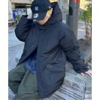 ダウンジャケット ダウン 「SETUP7」padded volume Jacket パデッドボリュームエコダウンジャケット Cruiser Hoode