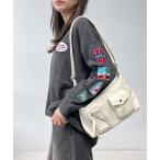 ショッピングスウェット トレーナー スウェット ワッペンと刺繍プルオーバー レディース