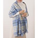 マフラー ストール チェック柄カシミヤタッチフリンジマフラー レディース