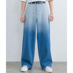 ジーンズ Wide straight gradation denim / ワイドストレートグラデーションデニム メンズ レディース