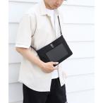 ショルダーバッグ バッグ 「HALEINE」キャンパス生地ヌメ革サコッシュ レディース メンズ