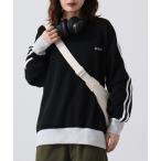 トレーナー スウェット Line brushed sweatshirt sweatshirt / ライン入り裏起毛スウェットトレーナー unisex